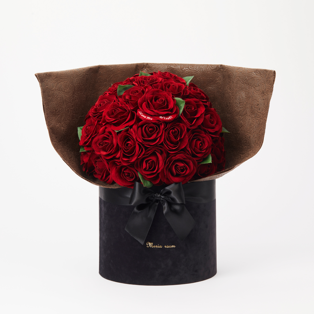 誕生日・プロポーズは50本の赤バラ花束「ダイヤモンドローズ」 MERIA ROOM PROPOSE（メリアルームプロポーズ）