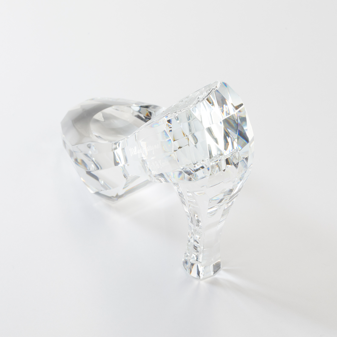 プロポーズは永遠に輝くシンデレラのガラスの靴 プリンセスクリスタル プロポーズは永遠に輝くシンデレラのガラスの靴 プリンセスクリスタル