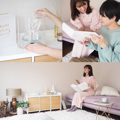 プロポーズの証と思い出が、二人の傍でいつまでも輝き続けます