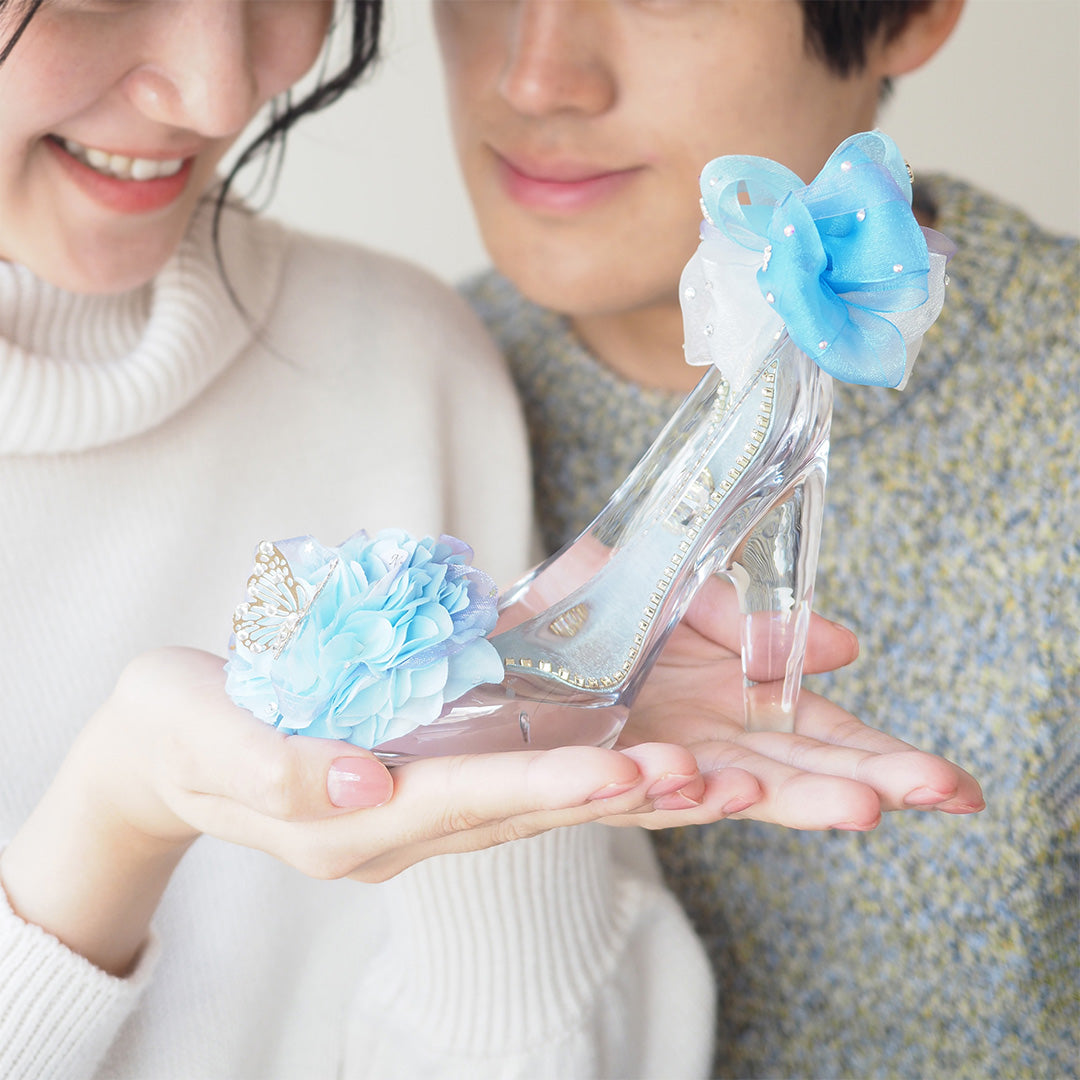 誕生日・プロポーズはシンデレラのガラスの靴 プリンセスブルー MERIA  