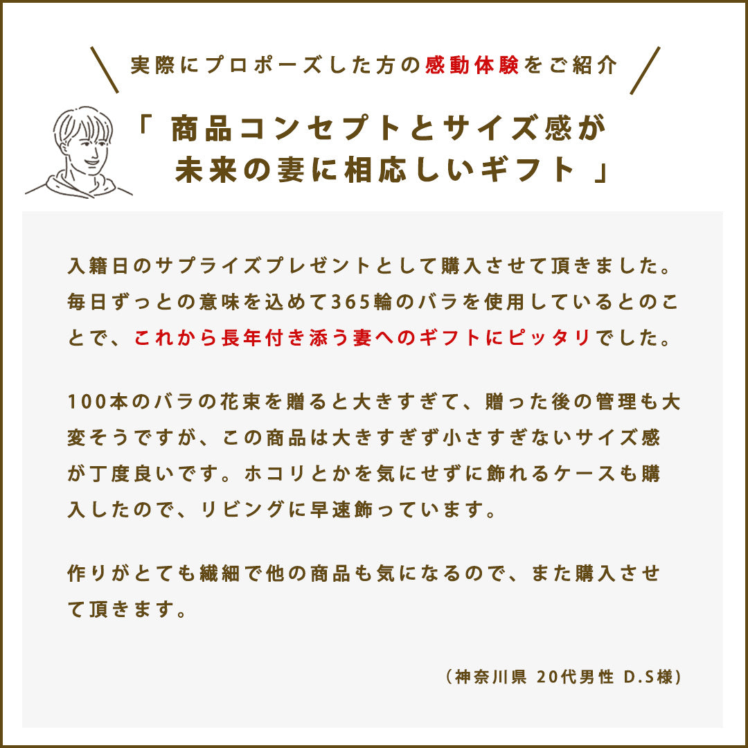 《数量限定》365輪のバラ製テディベア　ローズベア