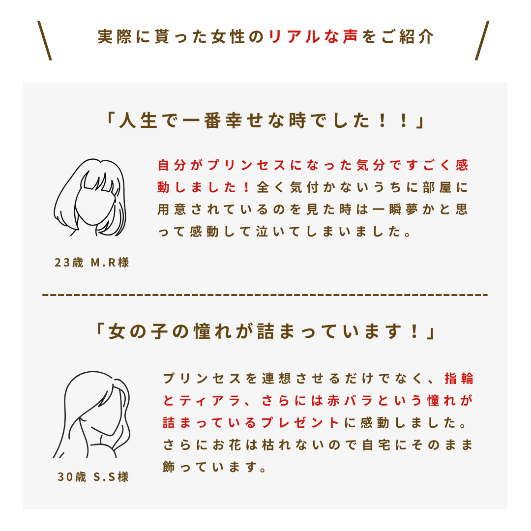 シンデレラのガラスの靴　ローズ＆リング