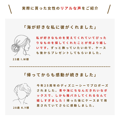 夏限定《指輪なしで箱パカできる》プロポーズボックス　サマーブルー(白バラ)