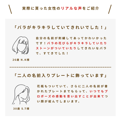 《夏限定》枯れない12本の赤バラ花束とガラス花瓶セット（ホワイトラッピング）
