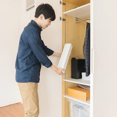 クローゼットに隠しておけるサイズなので、同棲中の方もバレずに安心です