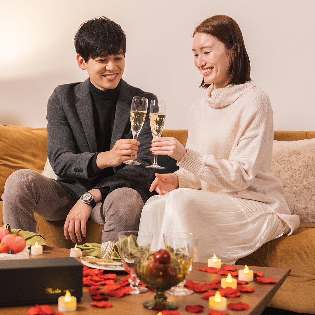 誕生日・プロポーズは1本の赤バラと花瓶セット MERIA ROOM