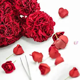 365輪のミニバラを使用